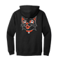 "Halloween Cat" Black Zip Up Hoodie