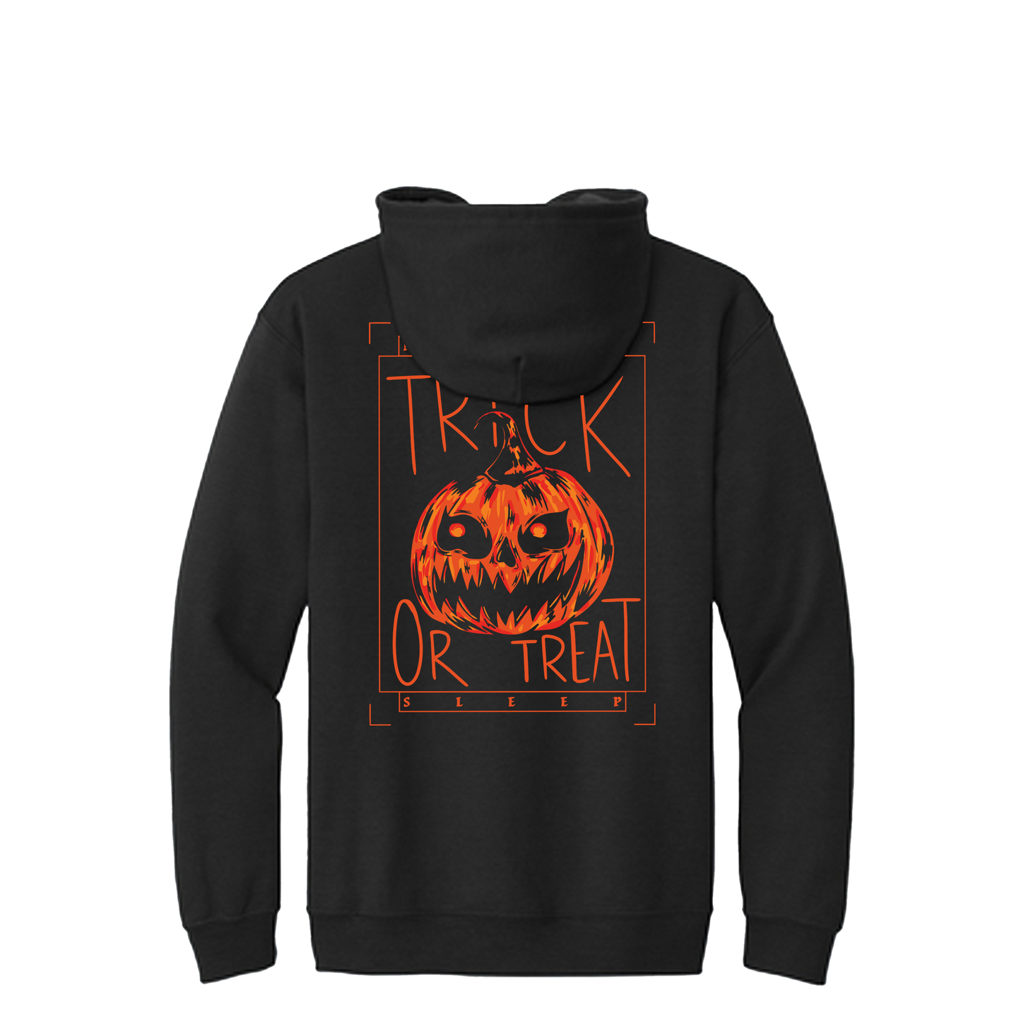 "Trick Or Treat" Black Zip Up Hoodie