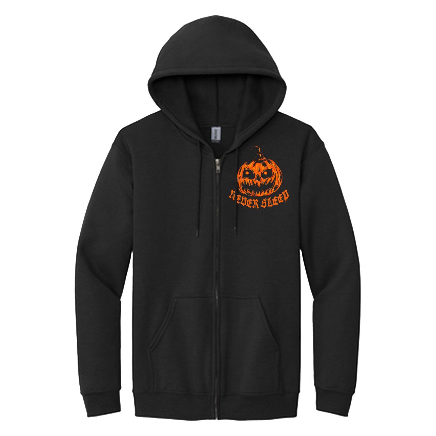 "Trick Or Treat" Black Zip Up Hoodie